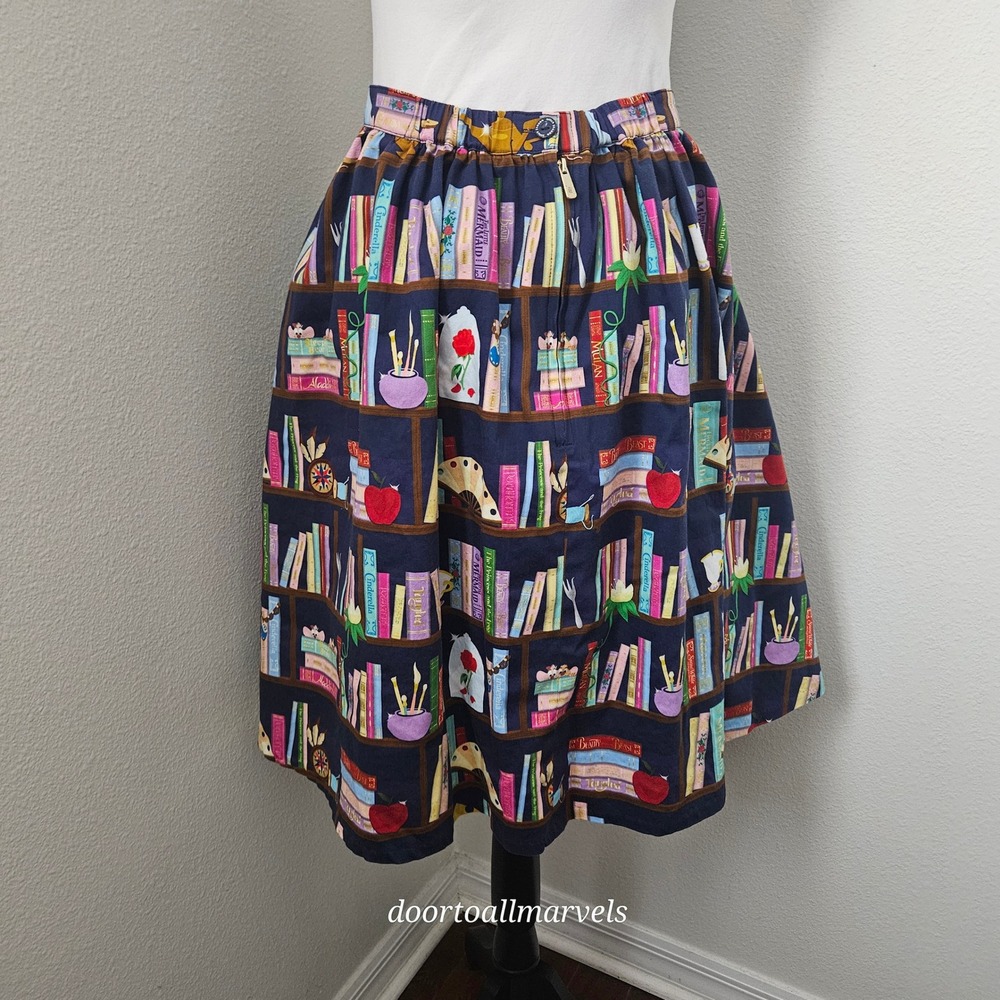 Loungefly Stitch Shoppe Skirt sz XL Disney Book Print - Picture 7 of 12